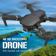 2023 New RC Drone With 4K HD Dual Camera WiFi FPV Foldable Quadcopter +4 Battery Bargain Buzz