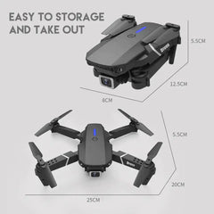 2023 New RC Drone With 4K HD Dual Camera WiFi FPV Foldable Quadcopter +4 Battery Bargain Buzz