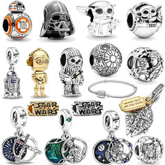 2024 Pandora 925 Original Bracelets - Star Wars,Marvel, Silver Charms Beads 