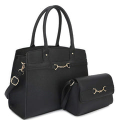 2in1 Matching Design Handle Satchel With Crossbody Bag Bargain Buzz