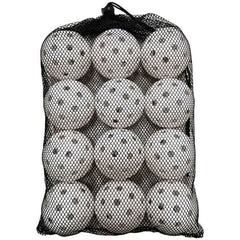 40-Hole Pickleball Set – 12-Pack of Durable Plastic Balls in Multiple Colors with Net Bag Bargain Buzz