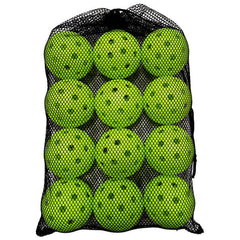 40-Hole Pickleball Set – 12-Pack of Durable Plastic Balls in Multiple Colors with Net Bag Bargain Buzz