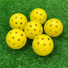 40-Hole Pickleball Set – 12-Pack of Durable Plastic Balls in Multiple Colors with Net Bag BargainBuzz.com