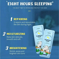 5Pcs Moisturizing Facial Mask Hydrating Skin Care |Sleep, Mud, Hydrati