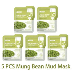 5Pcs Moisturizing Facial Mask Hydrating Skin Care |Sleep, Mud, Hydrati