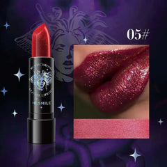 6-Color Glitter Lipstick: Long-Lasting Waterproof Diamond Metallic Shi