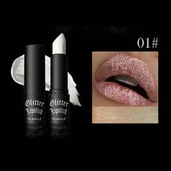 6-Color Glitter Lipstick: Long-Lasting Waterproof Diamond Metallic Shi