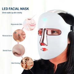 7-Color LED Light Therapy Mask – Rechargeable, Wireless Skin Care Tool BargainBuzz.com