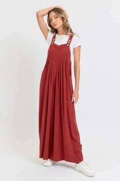 Adjustable Strap Overall Wide Leg Jumpsuit Bargain Buzz