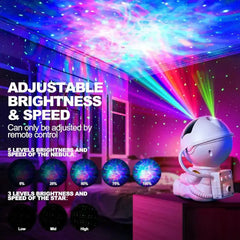 Astronaut Galaxy Star Projector – LED Night Light & Room Decor