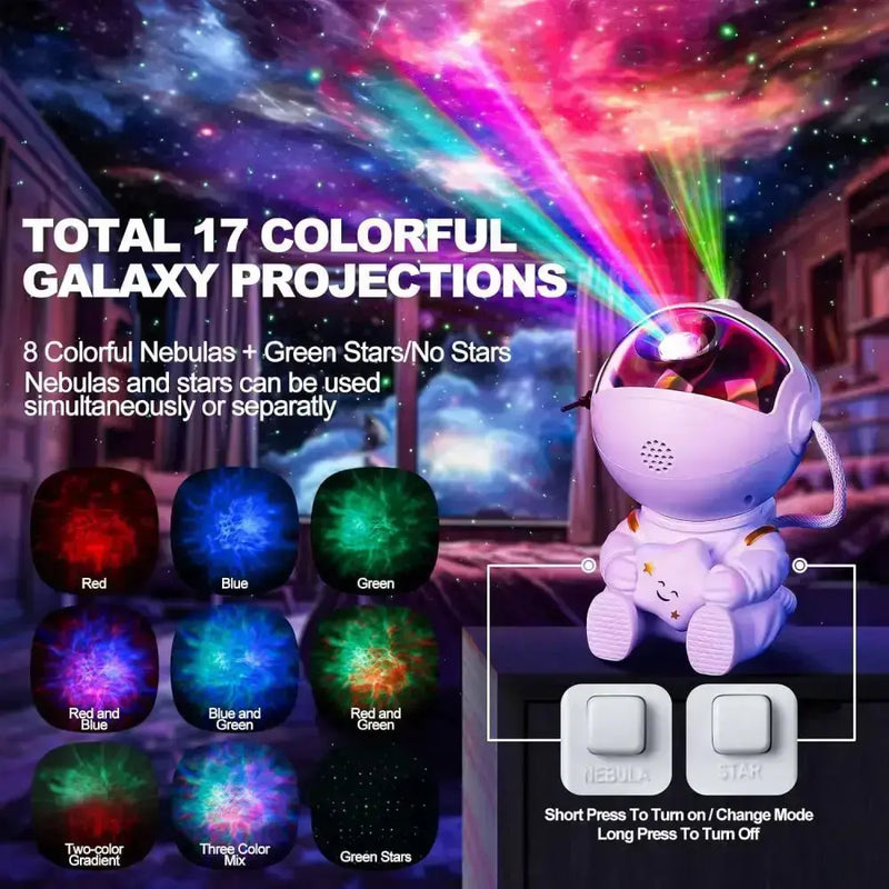 Astronaut Galaxy Star Projector – LED Night Light & Room Decor BargainBuzz.com