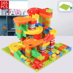 Build & Slide: DIY City Building Blocks with Funnel Slide