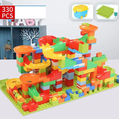 Build & Slide: DIY City Building Blocks with Funnel Slide