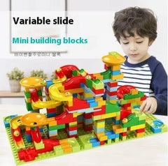 Build & Slide: DIY City Building Blocks with Funnel Slide