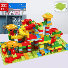 Build & Slide: DIY City Building Blocks with Funnel Slide