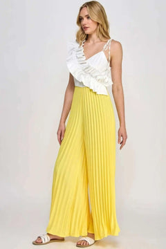 Cami Asymmetrical Ruffle Detail Pleated Bottom Jumpsuit Bargain Buzz