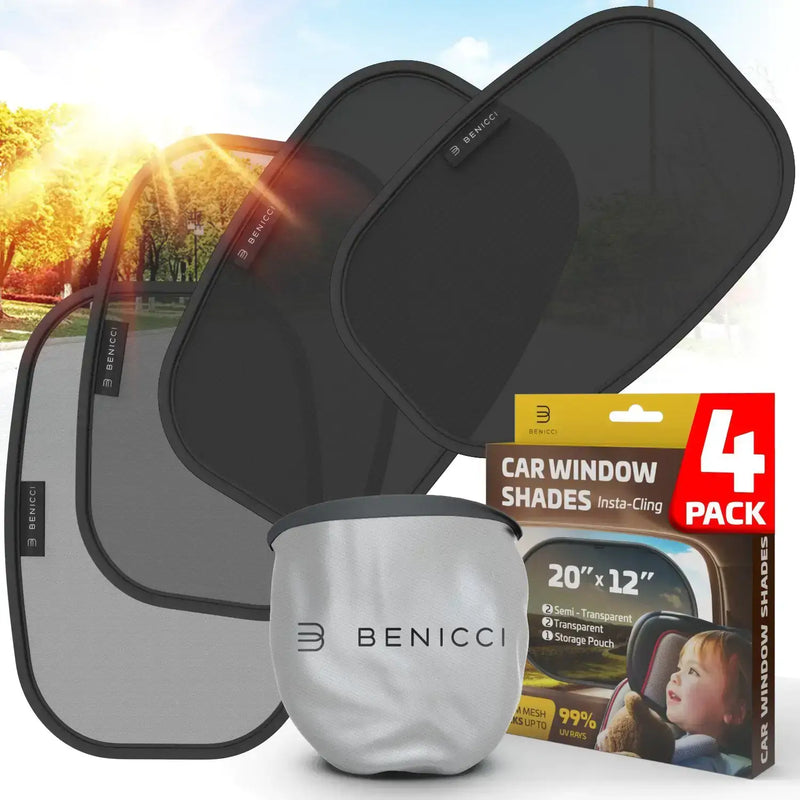 Car Window Sun Shade Pack of 4 - Window Shade BargainBuzz.com