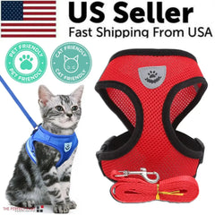 Cat Dog Pet Harness Adjustable Control Vest Dogs Reflective S M L XL Leash Bargain Buzz