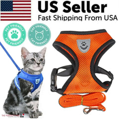 Cat Dog Pet Harness Adjustable Control Vest Dogs Reflective S M L XL Leash Bargain Buzz