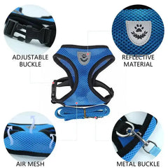 Cat Dog Pet Harness Adjustable Control Vest Dogs Reflective S M L XL Leash Bargain Buzz