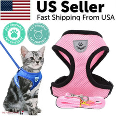 Cat Dog Pet Harness Adjustable Control Vest Dogs Reflective S M L XL Leash Bargain Buzz