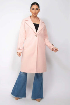 Collar pocketed coat