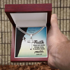 A Gift of Faith, Class, and Strength: The Cuban Link Chain with Cross 