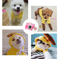 Cute Fruit Dog Hoodies: Winter Warm Fleece Pet Clothing for Small Dogs