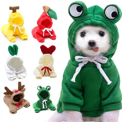 Cute Fruit Dog Hoodies: Winter Warm Fleece Pet Clothing for Small Dogs BargainBuzz.com