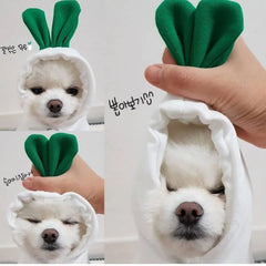 Cute Fruit Dog Hoodies: Winter Warm Fleece Pet Clothing for Small Dogs