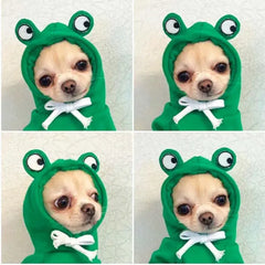 Cute Fruit Dog Hoodies: Winter Warm Fleece Pet Clothing for Small Dogs