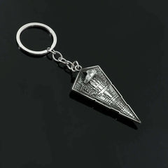 Disney Star Wars Metal Keychain | Vintage Style Class Star Destroyer Pendant 