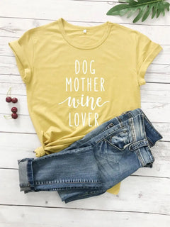 Dog Mother Wine Lover T-Shirt Bargain Buzz