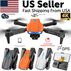 Drones Quadcopter 5G 4K GPS Drone X Pro with HD Dual Camera WiFi FPV Foldable RC Bargain Buzz