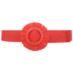 Fringe Circle Straw Belt ccwholesaleclothing