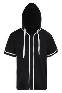 Hooded Baseball Jersey ccwholesaleclothing