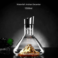 Iceberg Waterfall Wine Decanter – Elegant Crystal Red Wine Aerator for Fast, Smooth Pour (1500ml/1800ml) Bargain Buzz