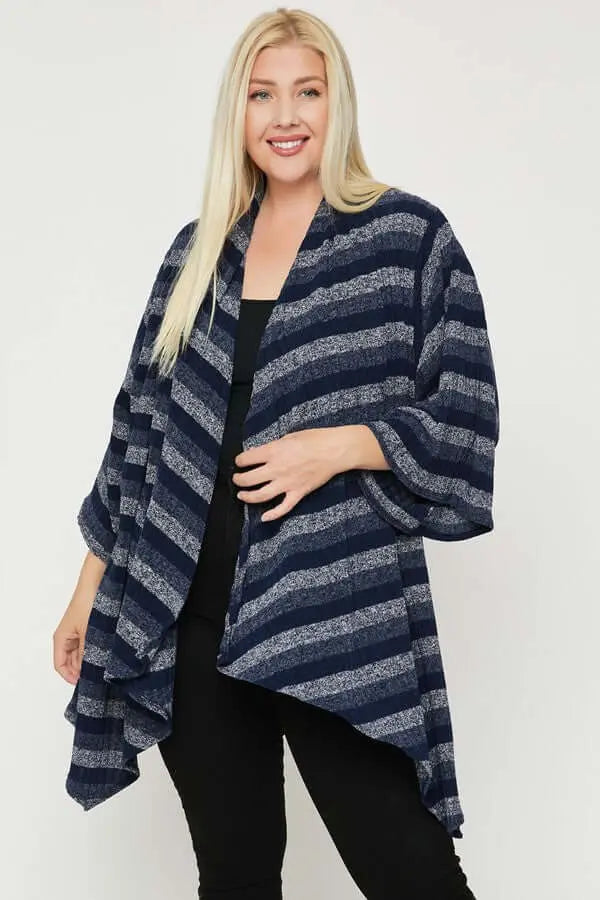 Kimono Style Striped Cardigan Bargain Buzz