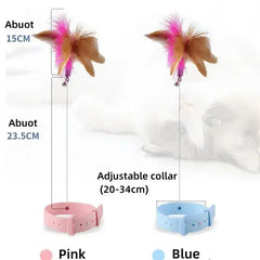 Pets Collar Kitten Playing Teaser Wand Bargain Buzz