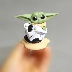 Mandalorians, Yoda Baby, Cake Decoration Action Dolls