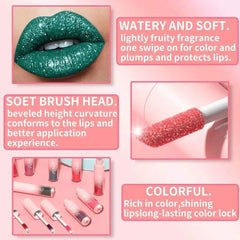 Matte Glitter Liquid Lipstick: Long-Lasting, 18 Colors, Nourishing Shi