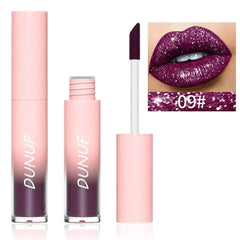 Matte Glitter Liquid Lipstick: Long-Lasting, 18 Colors, Nourishing Shi