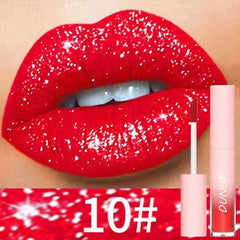 Matte Glitter Liquid Lipstick: Long-Lasting, 18 Colors, Nourishing Shi