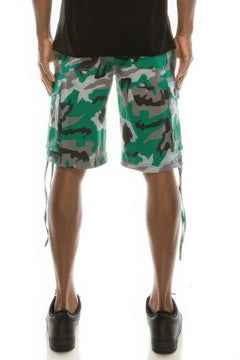 Men's Camo Belted Cargo Shorts