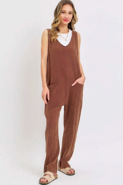 Mineral Washed Summer Jumpsuit Bargain Buzz