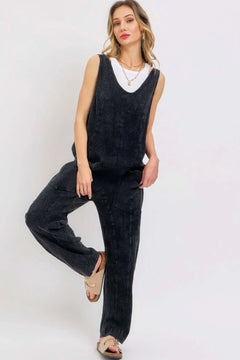 Mineral Washed Summer Jumpsuit Bargain Buzz