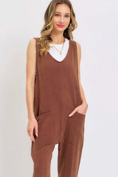 Mineral Washed Summer Jumpsuit Bargain Buzz