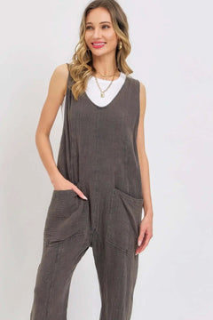 Mineral Washed Summer Jumpsuit Bargain Buzz