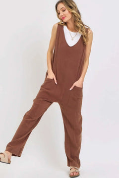 Mineral Washed Summer Jumpsuit Bargain Buzz