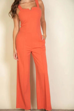 Notched neck cami jumpsuit Bargain Buzz